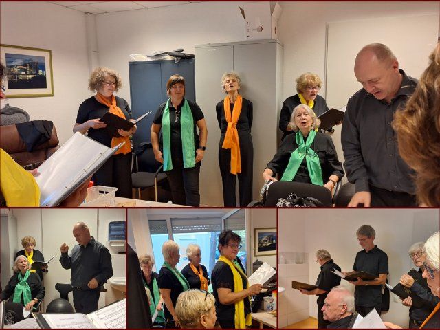 Einsingen vor dem Chorkonzert