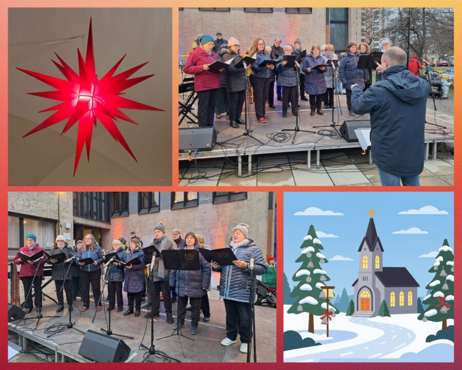 Jahresrückblick 2025 Auftritt zum Adventssingen in Prohlis