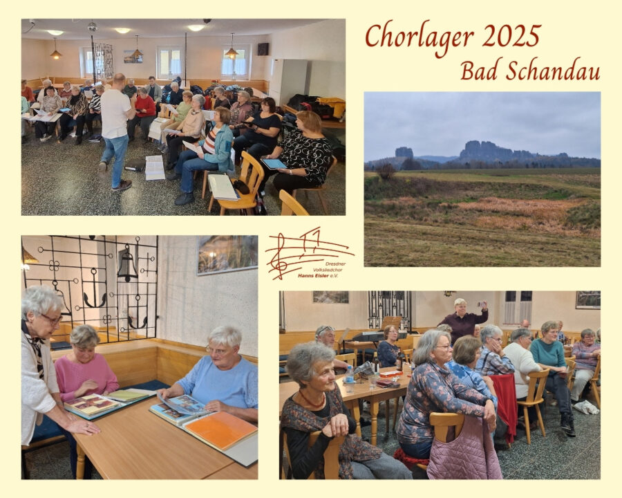 Jahresrückblick 2025 Weihnachtslieder im Chorlager üben