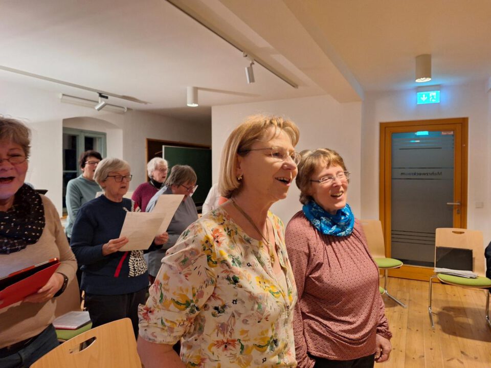 Spaß in der Chorprobe