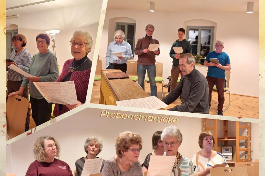 Bilder von einer Chorprobe